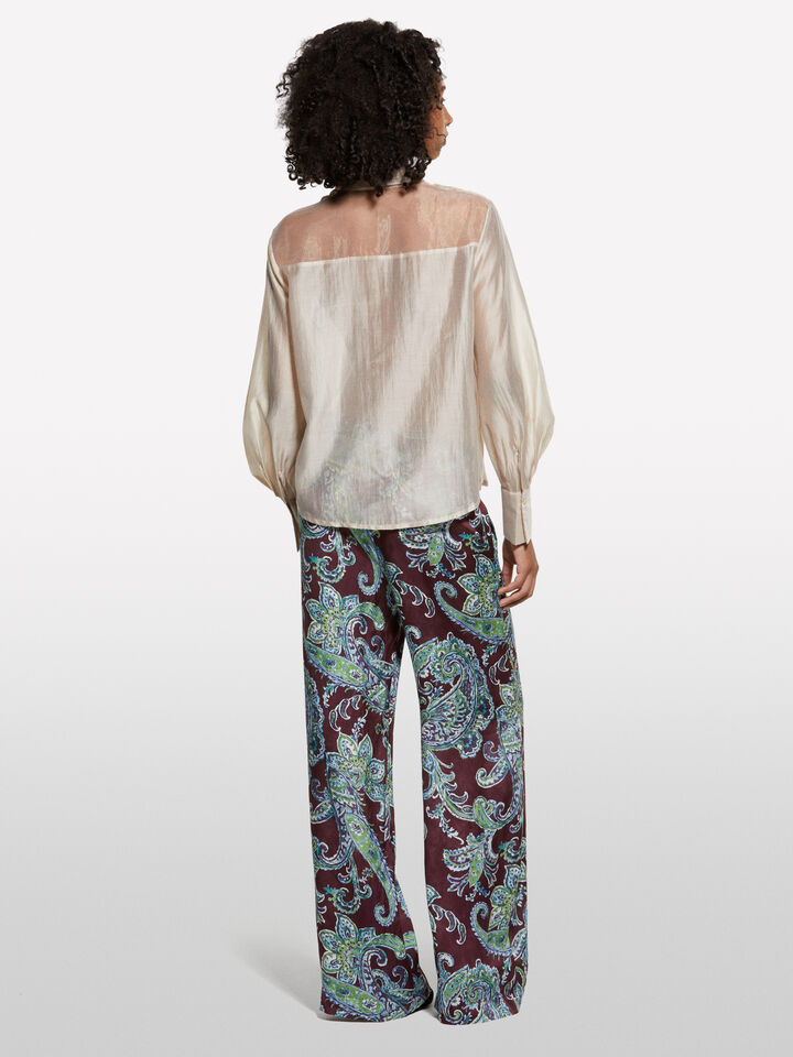 Camicia beige semi trasparente - camicie da donna - Beige | Sisley image number 2